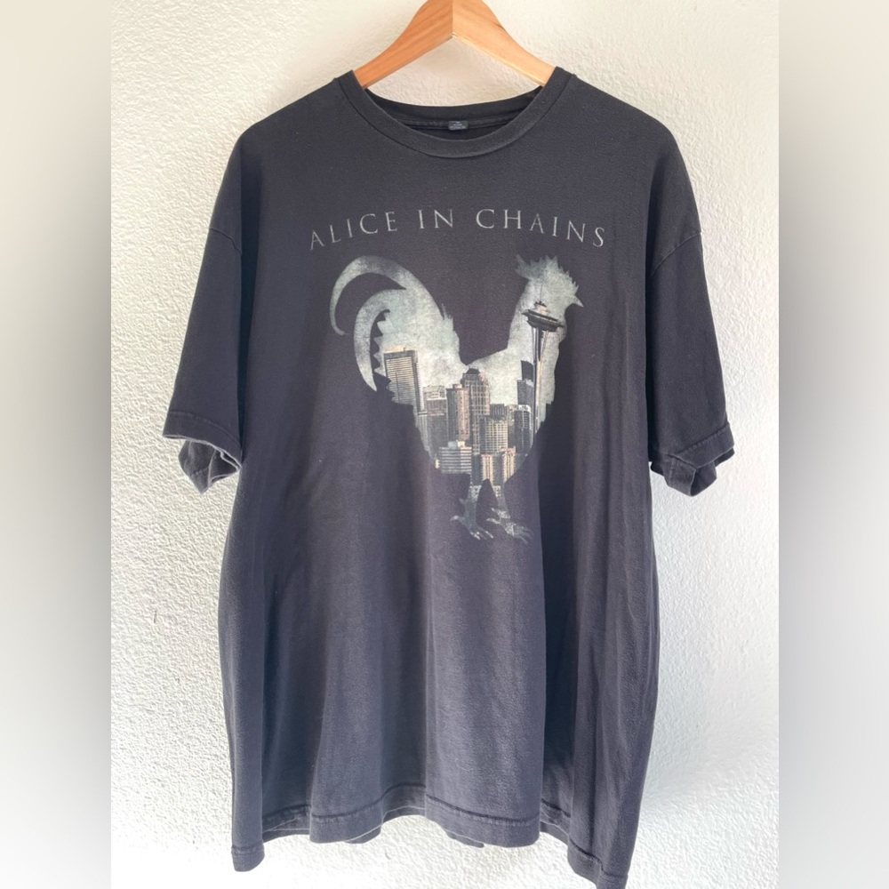 Alice In Chains 2016 Tour Shirt Band Tshirt Rooster Seattle Tour Dates XXL - Picture 3 of 5
